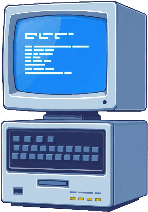 Retro Computer Graphic
